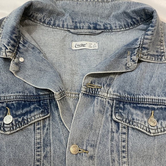 Denim Jacket with Fringe O/S Boho - Picture 3 of 13